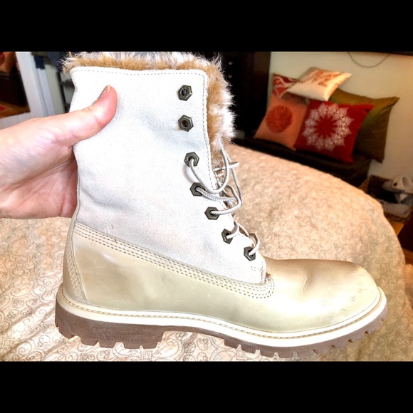 Timberland boots, fur lined, Woman’s Size 7.5 - Picture 11 of 12